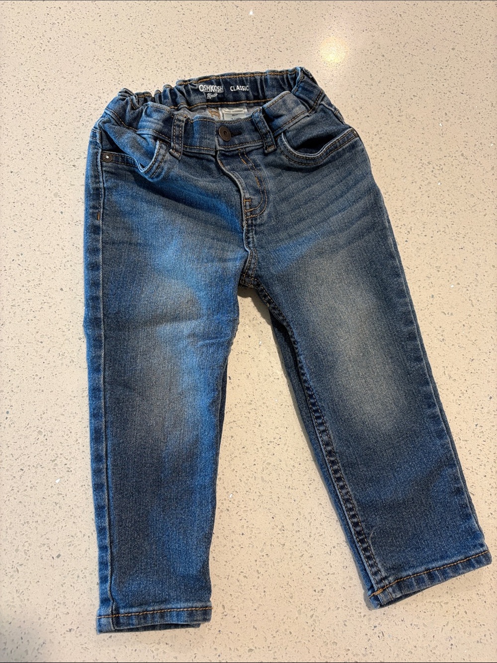 OshKosh B'gosh Toddler Faded Blue Stretch Denim Jeans 24 months